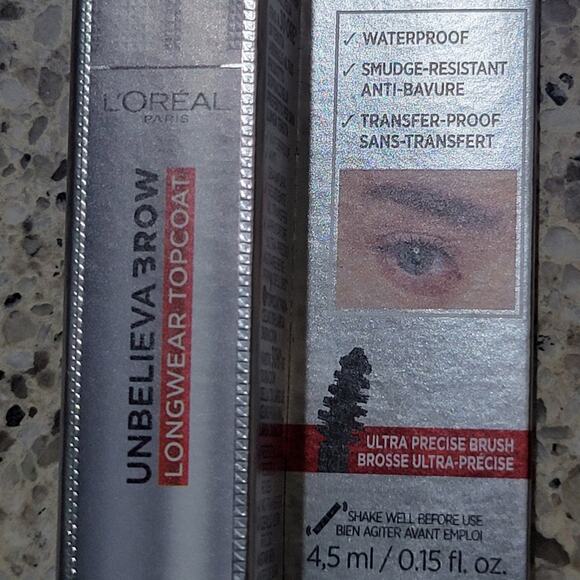 LOréal Unbelieva Brow Longwear Waterproof Brow Topcoat Universal Transparent NEW - Picture 3 of 9